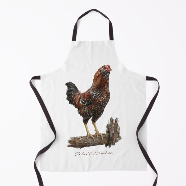Item preview, Orloff Chicken on Wooden Fence Bird Illustration designed and sold by Takeda-art.