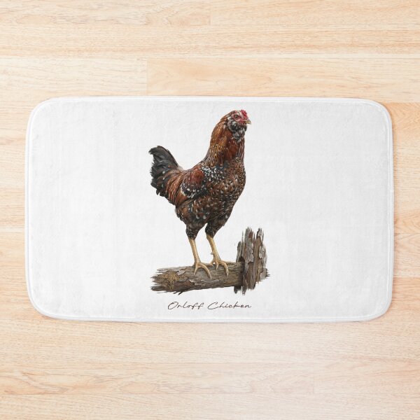 Item preview, Orloff Chicken on Wooden Fence Bird Illustration designed and sold by Takeda-art.