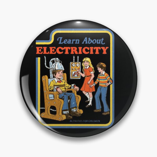 Item preview, Learn About Electricity Retro Dark Humor Parody designed and sold by luhan1204shop.