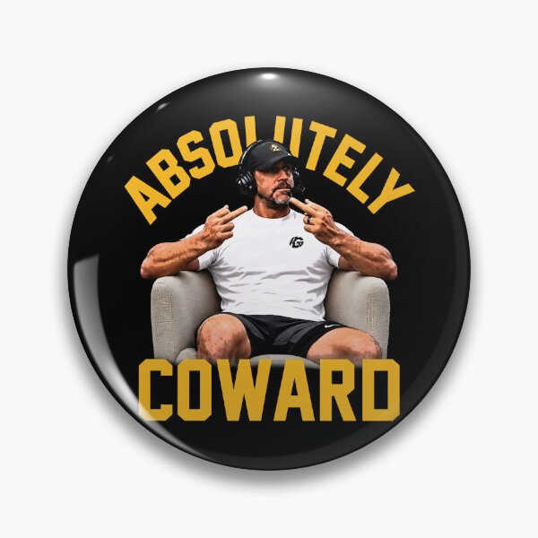 Item preview, Aaron Rodgers Inspired Absolutely Coward Middle Finger Meme Graphic designed and sold by GusHickman.