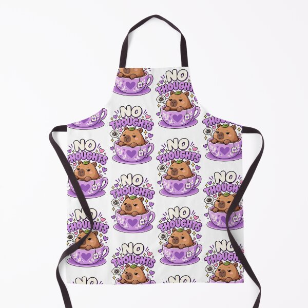 Item preview, No Thoughts Capybara – Cute Tea Lover designed and sold by JPCuteDesign.