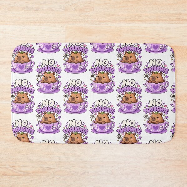 Item preview, No Thoughts Capybara – Cute Tea Lover designed and sold by JPCuteDesign.