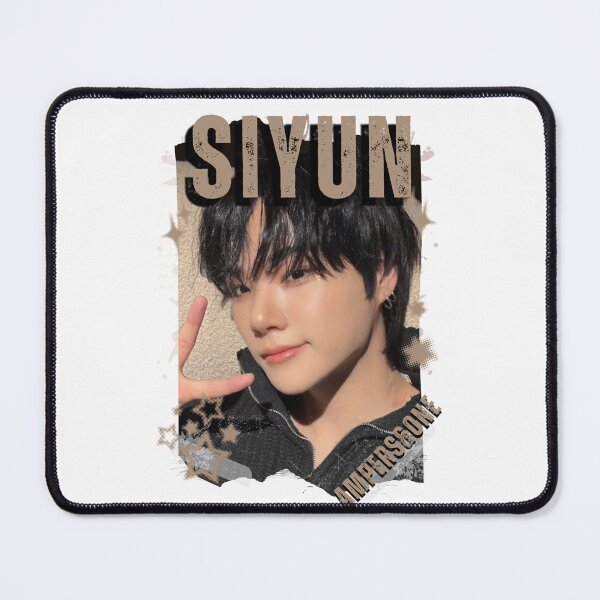 Item preview, AMPERS&ONEe Siyun Global KPOP Boy Group Black and White Collage Digital Art Portrait designed and sold by AJUNICE STUDIO.