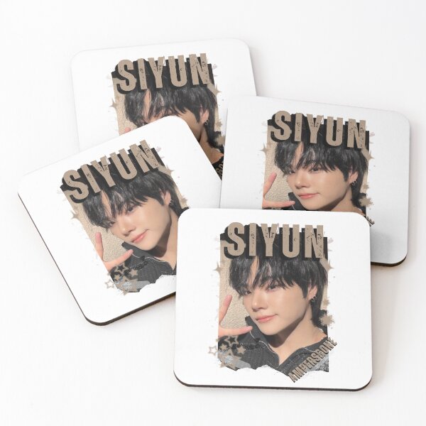 Item preview, AMPERS&ONEe Siyun Global KPOP Boy Group Black and White Collage Digital Art Portrait designed and sold by AJUNICE STUDIO.