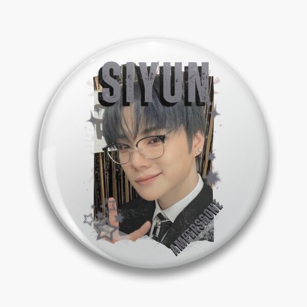 Item preview, AMPERS&ONEe Siyun Global KPOP Boy Group Black and White Collage Digital Art Portrait designed and sold by AJUNICE STUDIO.