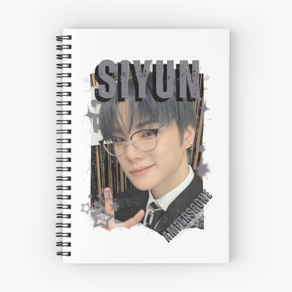 Item preview, AMPERS&ONEe Siyun Global KPOP Boy Group Black and White Collage Digital Art Portrait designed and sold by AJUNICE STUDIO.