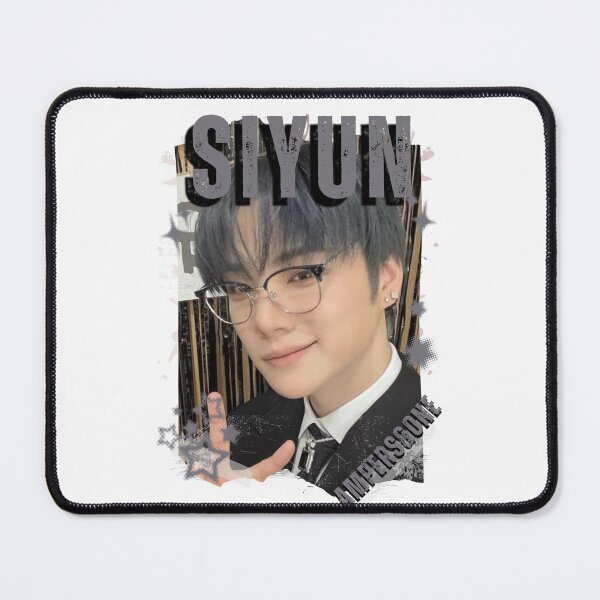 Item preview, AMPERS&ONEe Siyun Global KPOP Boy Group Black and White Collage Digital Art Portrait designed and sold by AJUNICE STUDIO.
