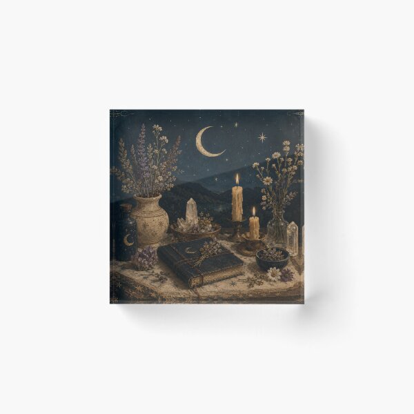 Item preview, Moonlit Altar - Witchy Aesthetic designed and sold by bapupa.