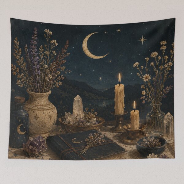 Item preview, Moonlit Altar - Witchy Aesthetic designed and sold by bapupa.