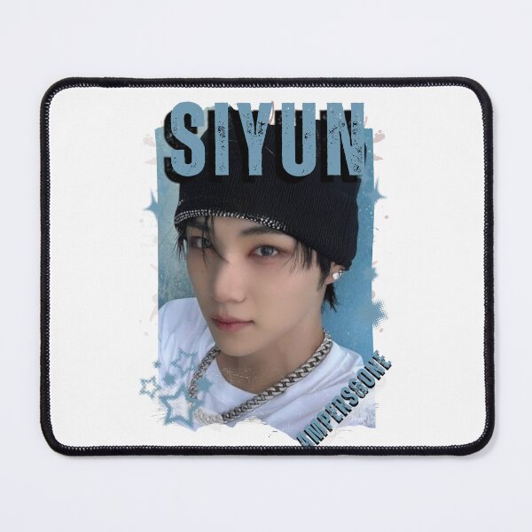 Item preview, AMPERS&ONEe Siyun Global KPOP Boy Group Black and White Collage Digital Art Portrait designed and sold by AJUNICE STUDIO.