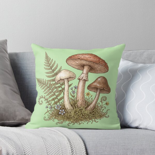 Item preview, Vintage Mushroom Botanical Cottagecore Woodland Art designed and sold by TheOctopusArt.