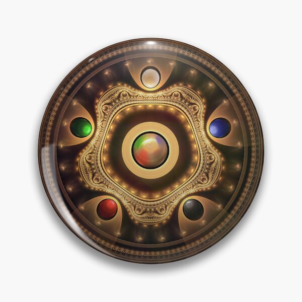 Item preview, 5 Elements of Qigong - White, Blue, Black, Red, Green - Fractal Gems designed and sold by San Jaya Prime.