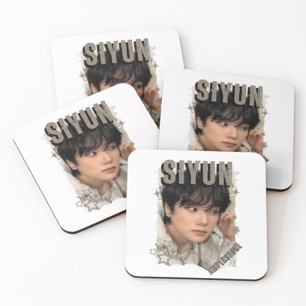 Item preview, AMPERS&ONEe Siyun Global KPOP Boy Group Black and White Collage Digital Art Portrait designed and sold by AJUNICE STUDIO.