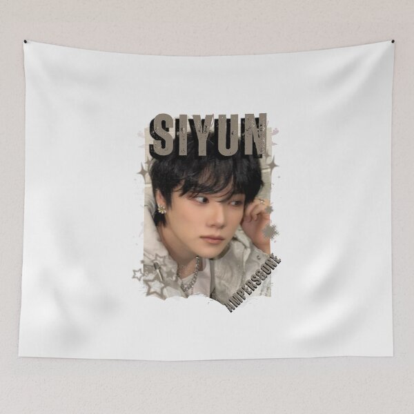 Item preview, AMPERS&ONEe Siyun Global KPOP Boy Group Black and White Collage Digital Art Portrait designed and sold by AJUNICE STUDIO.