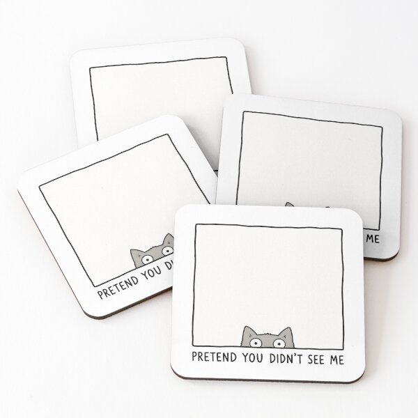 Item preview, Pretend You Didn't See Me Funny Cat Meme Relatable Humor designed and sold by MonkiFlipp.