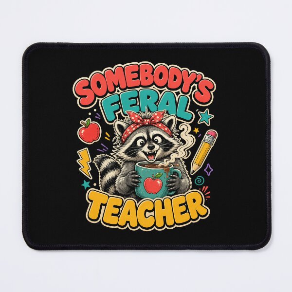 Item preview, Somebody's Feral Teacher Funny Raccoon designed and sold by borutawear.