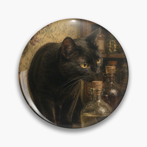 Item preview, Apothecary Assistant - Witchy Cat designed and sold by bapupa.