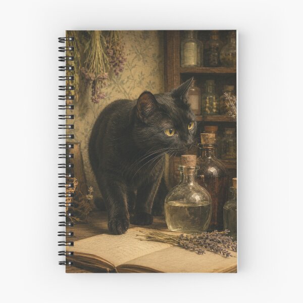 Item preview, Apothecary Assistant - Witchy Cat designed and sold by bapupa.
