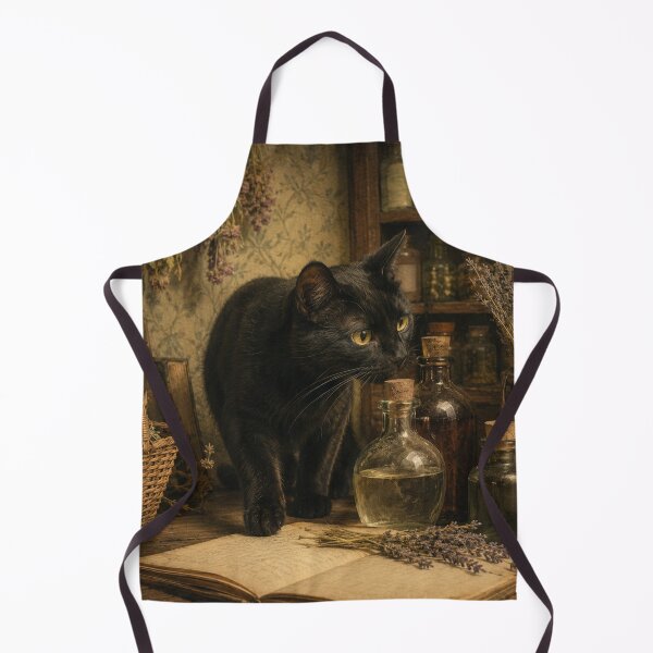 Item preview, Apothecary Assistant - Witchy Cat designed and sold by bapupa.