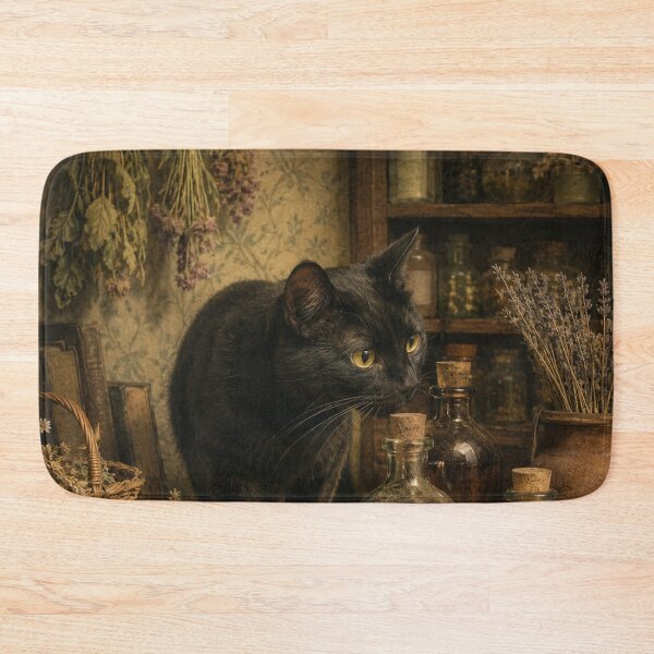 Item preview, Apothecary Assistant - Witchy Cat designed and sold by bapupa.