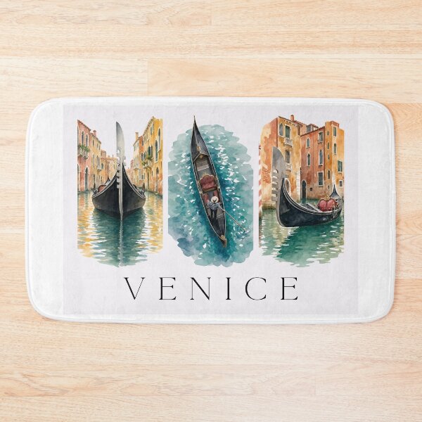 Item preview, Dreamy Venice Gondolas Watercolour Triptych designed and sold by S-and-W-4ever.