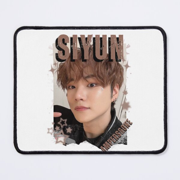 Item preview, AMPERS&ONEe Siyun Global KPOP Boy Group Black and White Collage Digital Art Portrait designed and sold by AJUNICE STUDIO.
