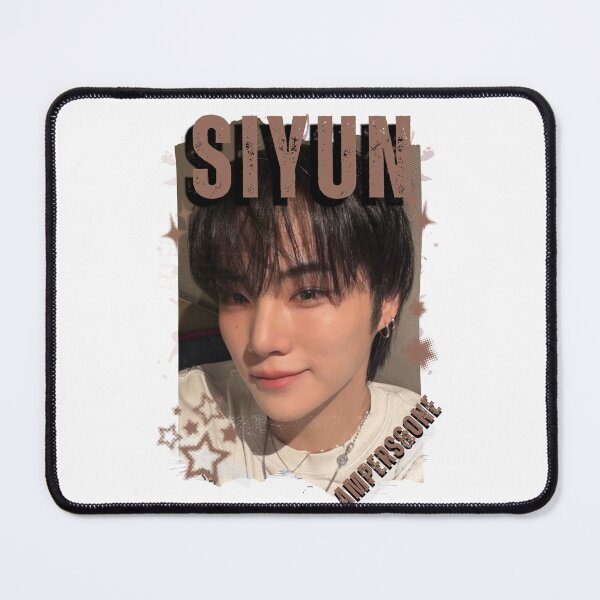 Item preview, AMPERS&ONEe Siyun Global KPOP Boy Group Black and White Collage Digital Art Portrait designed and sold by AJUNICE STUDIO.