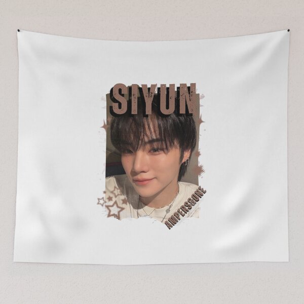 Item preview, AMPERS&ONEe Siyun Global KPOP Boy Group Black and White Collage Digital Art Portrait designed and sold by AJUNICE STUDIO.