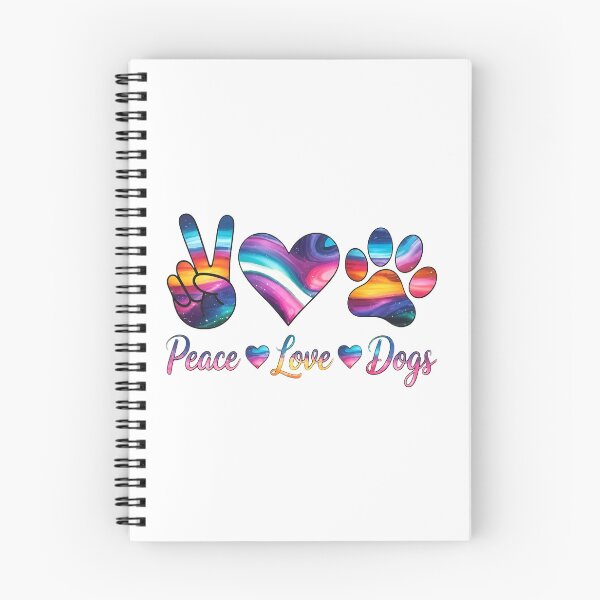 Item preview, Peace Love Dogs Galaxy Paw Print Art designed and sold by Dmo3HarkoArt.