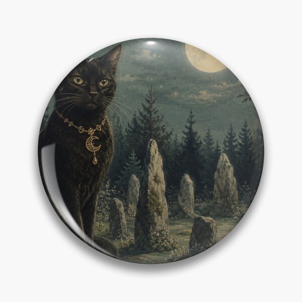 Item preview, Guardian of the Circle - Witchy Cat designed and sold by bapupa.