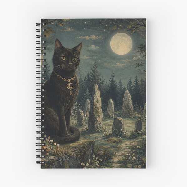 Item preview, Guardian of the Circle - Witchy Cat designed and sold by bapupa.