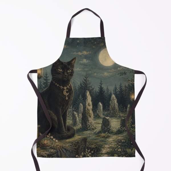 Item preview, Guardian of the Circle - Witchy Cat designed and sold by bapupa.
