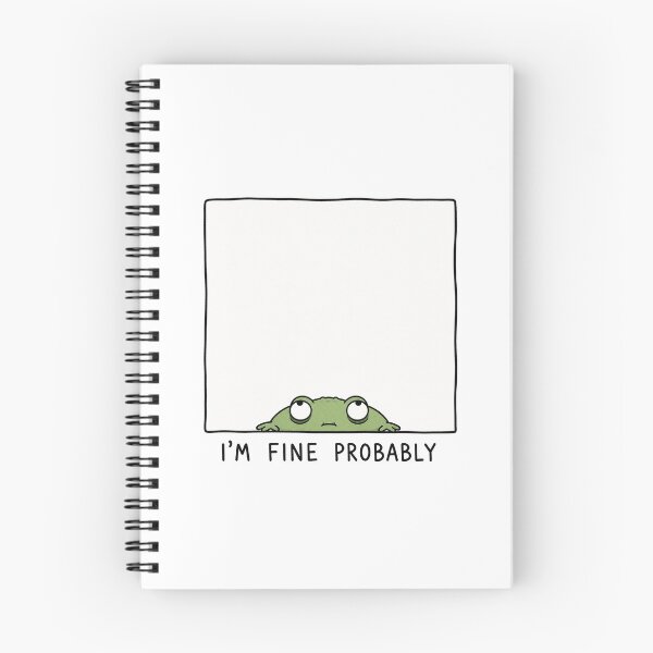 Item preview, I'm Fine Probably Funny Frog Meme Relatable Humor designed and sold by MonkiFlipp.