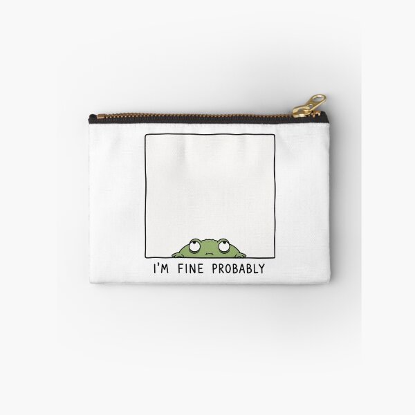 Item preview, I'm Fine Probably Funny Frog Meme Relatable Humor designed and sold by MonkiFlipp.