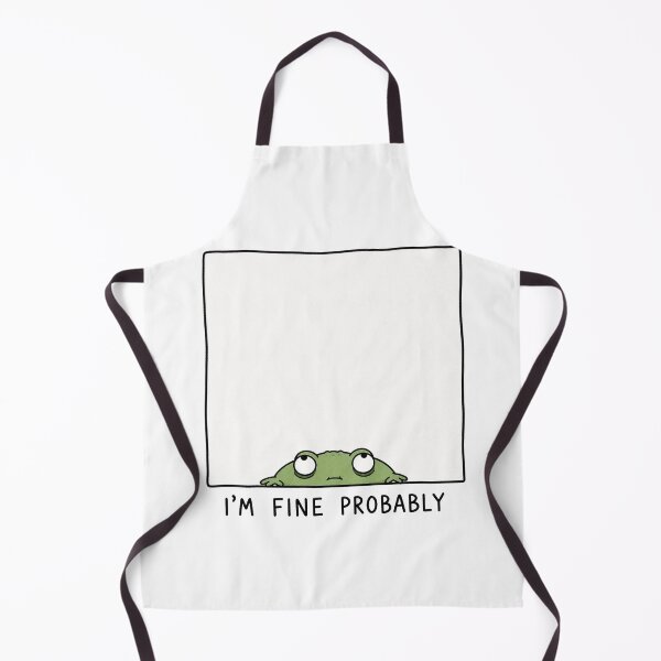 Item preview, I'm Fine Probably Funny Frog Meme Relatable Humor designed and sold by MonkiFlipp.