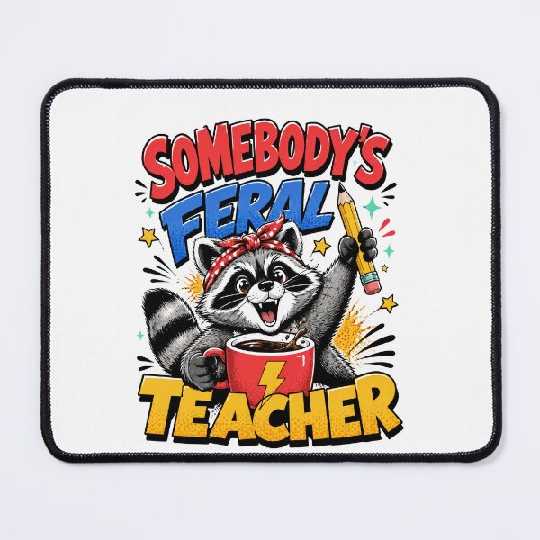 Item preview, Somebody's Feral Teacher Funny Raccoon designed and sold by borutawear.