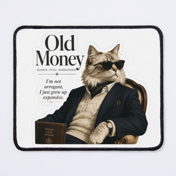 Item preview, Sophisticated Dapper Cat "Old Money" designed and sold by Snurly.