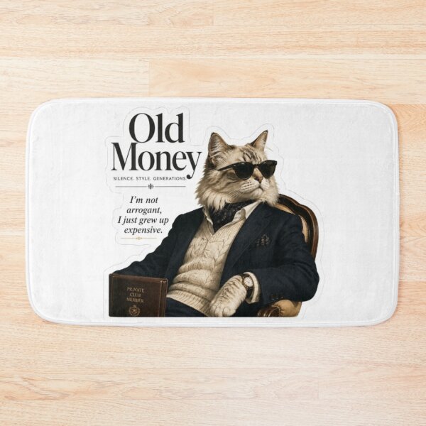 Item preview, Sophisticated Dapper Cat "Old Money" designed and sold by Snurly.
