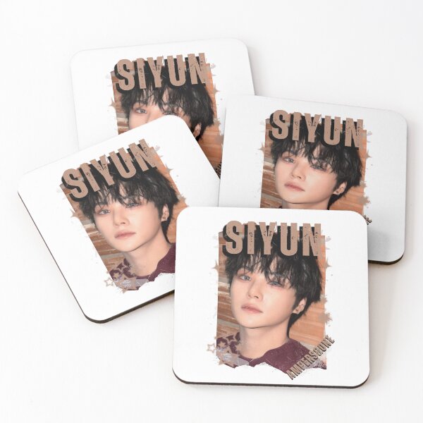 Item preview, AMPERS&ONEe Siyun Global KPOP Boy Group Black and White Collage Digital Art Portrait designed and sold by AJUNICE STUDIO.