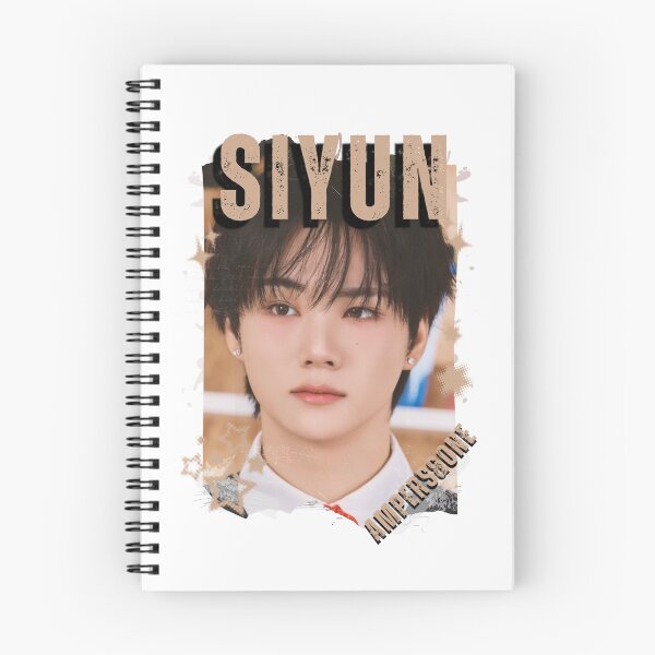 Item preview, AMPERS&ONEe Siyun Global KPOP Boy Group Black and White Collage Digital Art Portrait designed and sold by AJUNICE STUDIO.