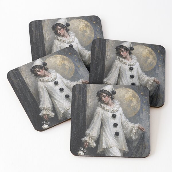 Item preview, An Elegant Pierrot painting. designed and sold by GalleryKauffeld.