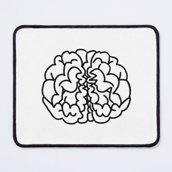 Item preview, Minimalist Brain Line Art Hand Drawn Cute Brain Outline Artwork designed and sold by somimalikkk.