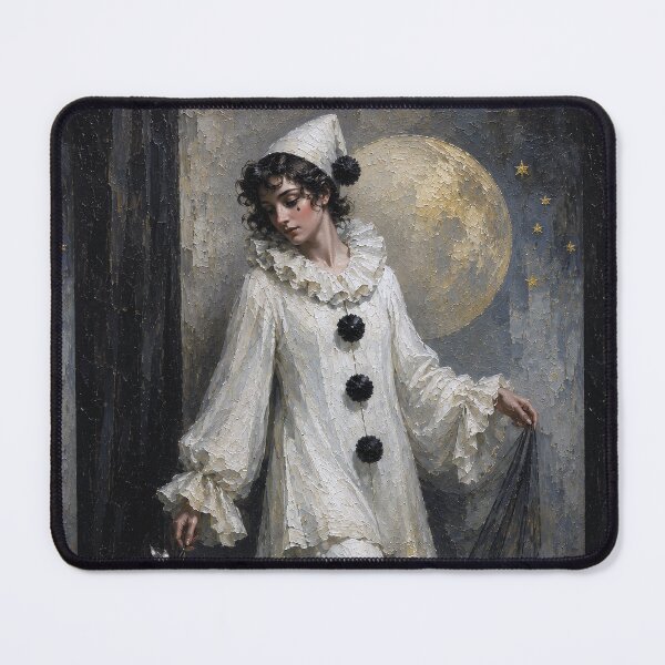 Item preview, An Elegant Pierrot painting. designed and sold by GalleryKauffeld.