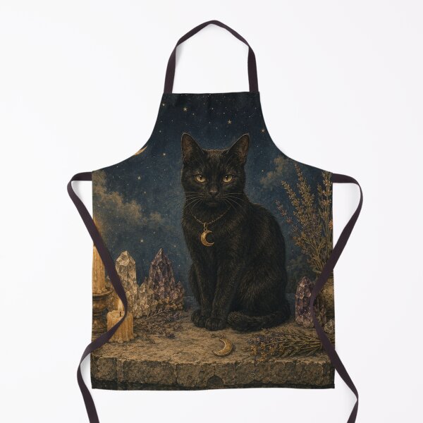 Item preview, Moonlit Familiar - Witchy Cat designed and sold by bapupa.
