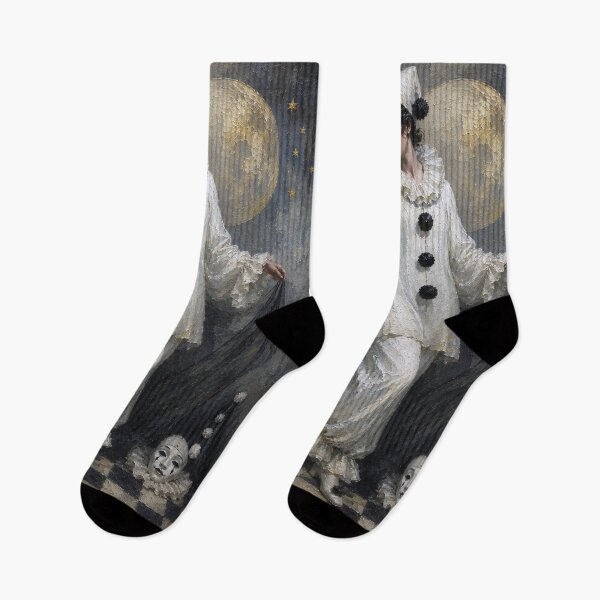 Item preview, An Elegant Pierrot painting. designed and sold by GalleryKauffeld.