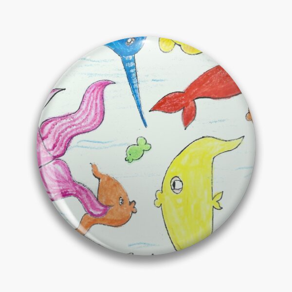 Item preview, Funny Colorful Fish Pattern designed and sold by BOKEbyTC.