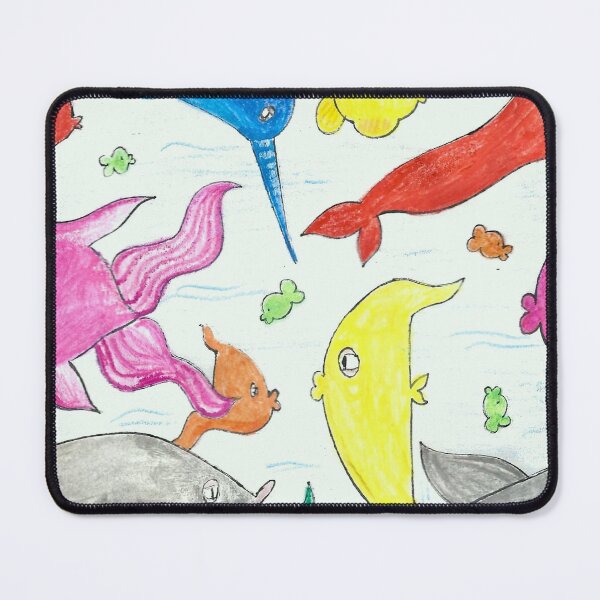 Item preview, Funny Colorful Fish Pattern designed and sold by BOKEbyTC.