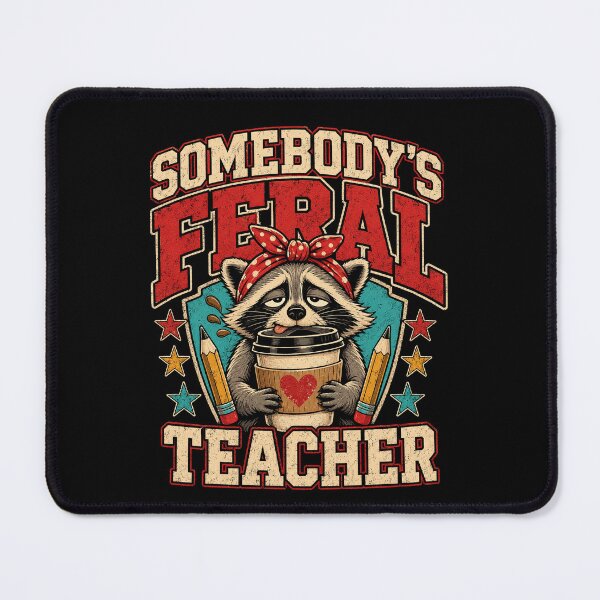 Item preview, Somebody's Feral Teacher Funny Raccoon designed and sold by borutawear.