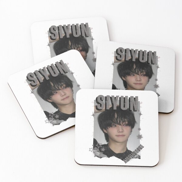 Item preview, AMPERS&ONEe Siyun Global KPOP Boy Group Black and White Collage Digital Art Portrait designed and sold by AJUNICE STUDIO.