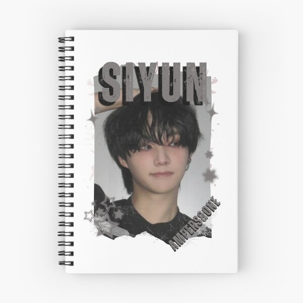 Item preview, AMPERS&ONEe Siyun Global KPOP Boy Group Black and White Collage Digital Art Portrait designed and sold by AJUNICE STUDIO.